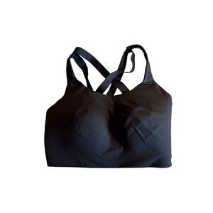 Lululemon Energy High Support Bra Black Running Sports Bra 36DDD